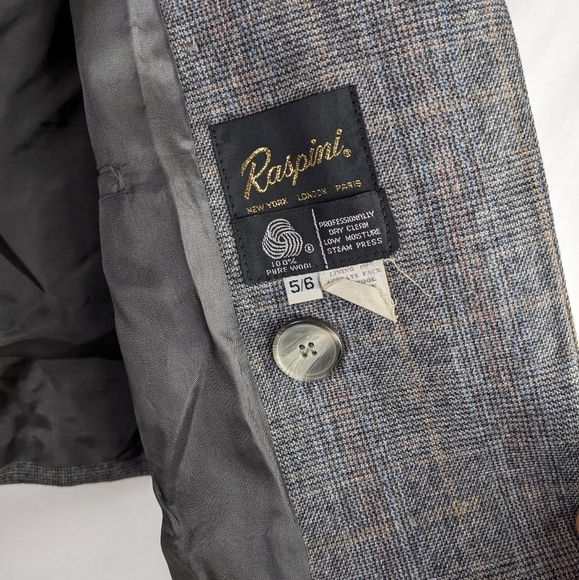 PRE-OWNED, RASPINI WOMEN STRIPED WOOL JACKET SIZE 5/6. - Picture 4 of 8